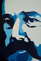 My great source of inspiration Dad "Dad" 1971 - 50x60 cm bicycle paint on panel    Pierre A.J.van Dijk March 4 1920 / +1984  