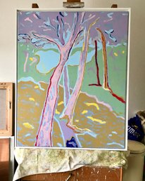 @ / "The Voice of Angel Corpa Martinez" - Libertad sin Ira. Spanish Composer singer - performer 60x70cm Acryl 0n Linen Pierre