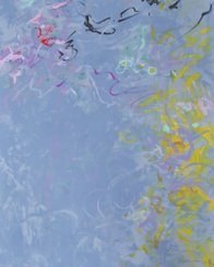@ / Synesthesia : “Mercy” 80x100cm Acrylic - Linen by Pierre van Dijk. On music by the New York composer. Luc Cianfarani