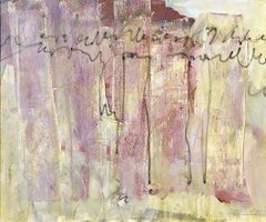 "the Fences" Egg and oil with pigment on linen. 80x100cm 