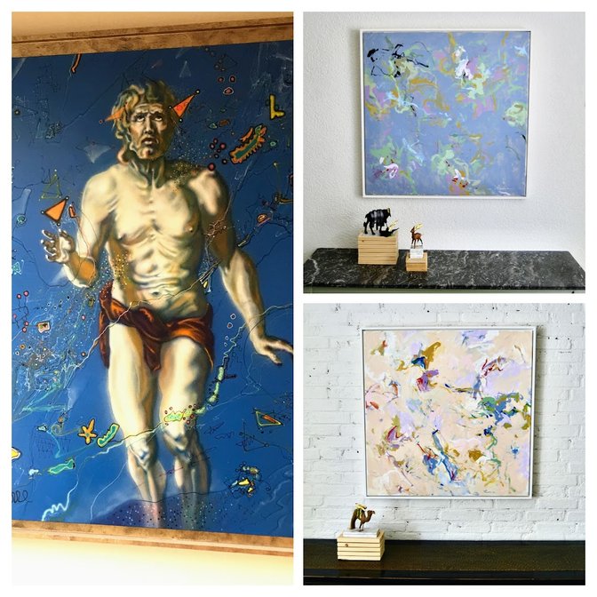 Synesthesie - Expressionisme ( Naar Rubens Oil - Linen 180x130cm. Pierre van Dijk 1995)