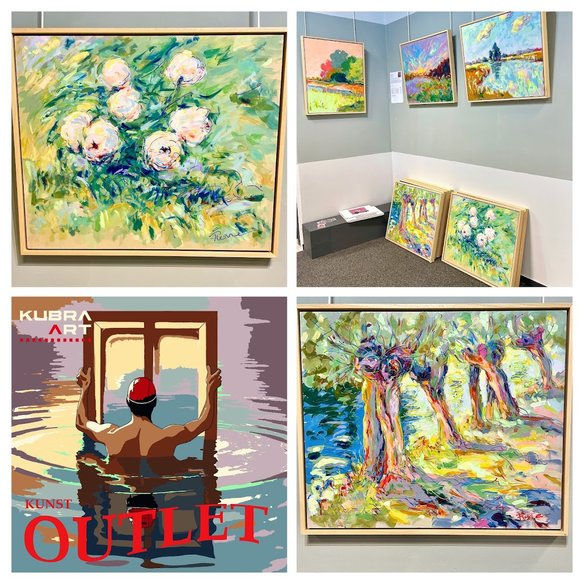 Pierre van Dijk in de Kunst outlet. KuBra Art Galerie 