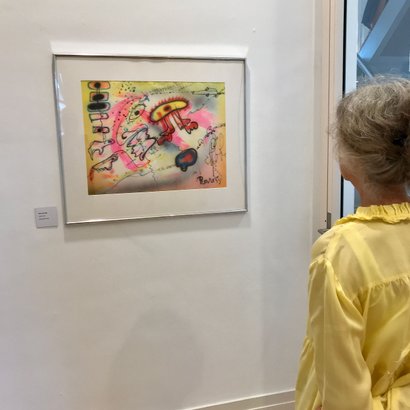 Tentoonstelling Gorcums museum Airbrush werk (1980) van Pierre van Dijk