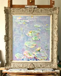 @ /  Claude Debussy  -  Clair de Lune ( Nr 3 ) 50x60cm Acryl op Linnen   Pierre Van Dijk,  verbinding tussen beeldende kunst 