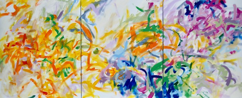 Synesthesia, project; Alexa Stier - Luc Cianfarani - Pierre v.Dijk "Two Pianos and 1 painting a connection through time." 